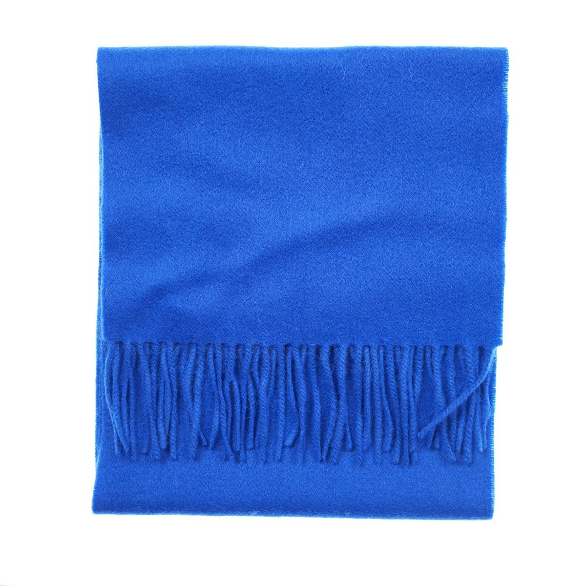 Edinburgh 100% Lambswool Scarf – Premium Soft Wool Wrap - Dazzling Blue - Heritage Of Scotland -