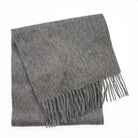Edinburgh 100% Lambswool Scarf – Premium Soft Wool Wrap - Derby Grey - Heritage Of Scotland -