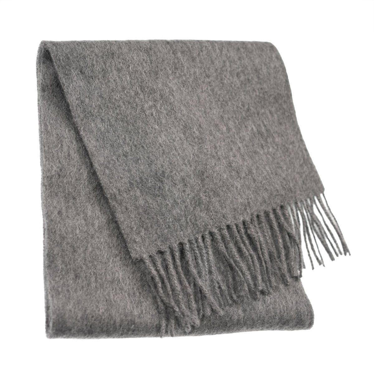 Edinburgh 100% Lambswool Scarf – Premium Soft Wool Wrap - Derby Grey - Heritage Of Scotland -