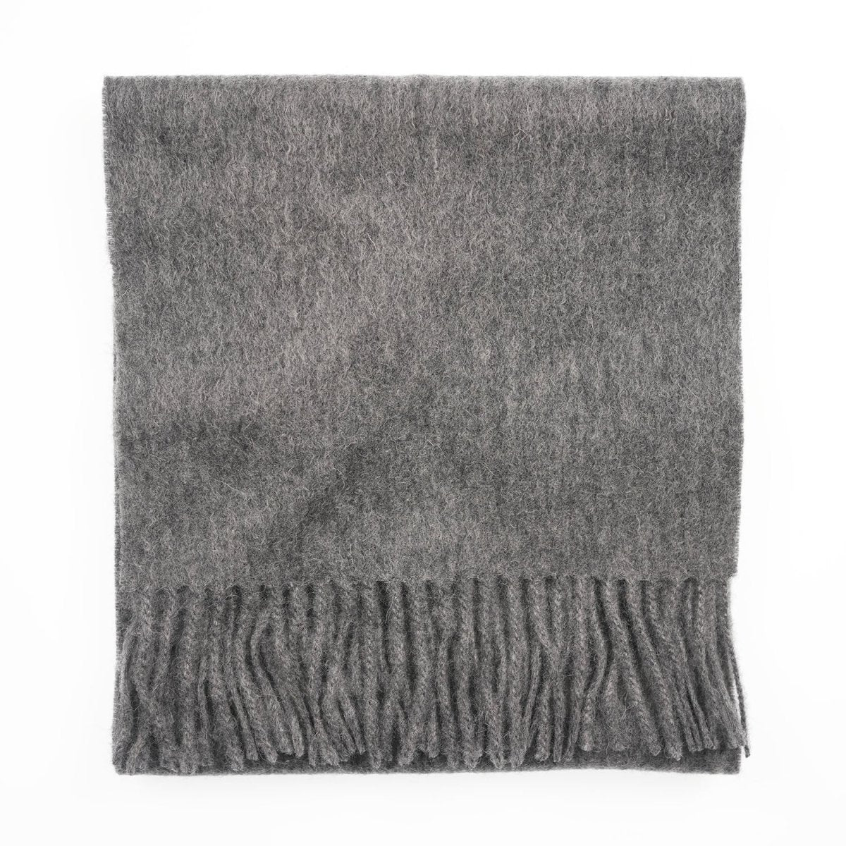 Edinburgh 100% Lambswool Scarf – Premium Soft Wool Wrap - Derby Grey - Heritage Of Scotland -