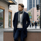Edinburgh 100% Lambswool Scarf – Premium Soft Wool Wrap - Derby Grey - Heritage Of Scotland -