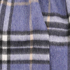 Edinburgh 100% Lambswool Scarf – Premium Soft Wool Wrap - Enlarged Off Centred Scotty Denim - Heritage Of Scotland -
