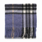 Edinburgh 100% Lambswool Scarf – Premium Soft Wool Wrap - Enlarged Off Centred Scotty Denim - Heritage Of Scotland -
