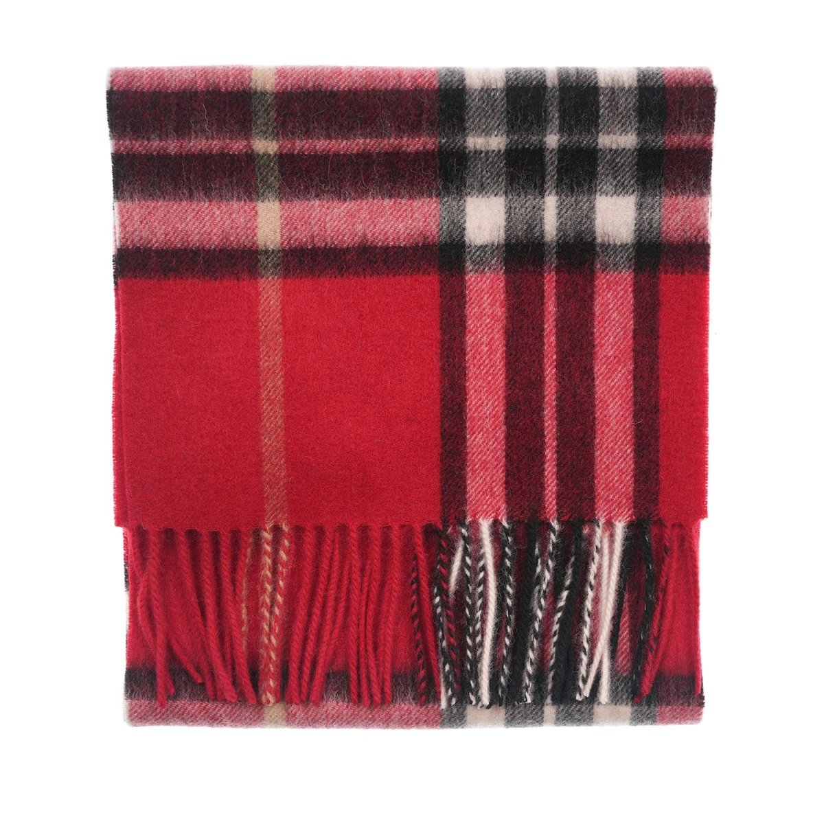 Edinburgh 100% Lambswool Scarf – Premium Soft Wool Wrap - Enlarged Off Centred Scotty Thom Red - Heritage Of Scotland -
