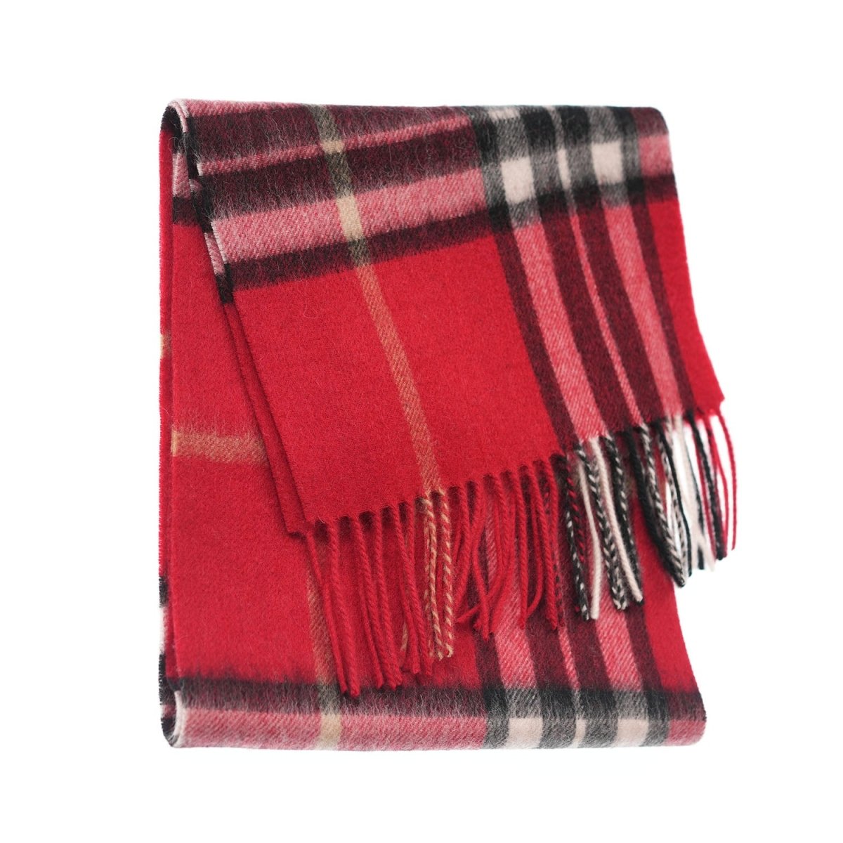 Edinburgh 100% Lambswool Scarf – Premium Soft Wool Wrap - Enlarged Off Centred Scotty Thom Red - Heritage Of Scotland -