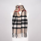 Edinburgh 100% Lambswool Scarf – Premium Soft Wool Wrap - Exploded Scotty Thomson Camel - Heritage Of Scotland -