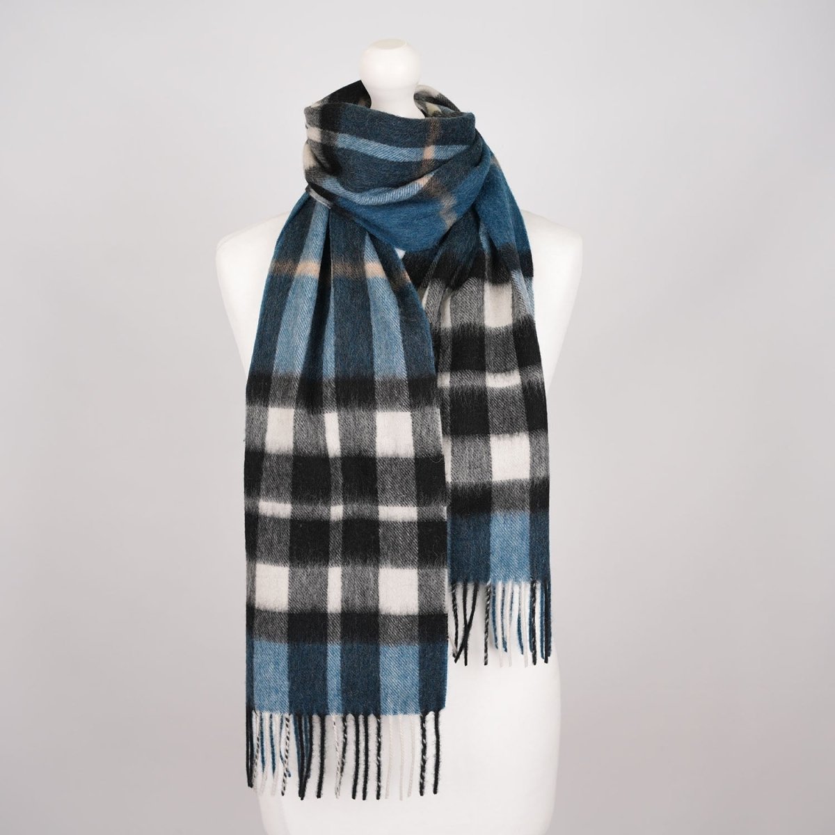 Edinburgh 100% Lambswool Scarf – Premium Soft Wool Wrap - Exploded Scotty Thomson Pacific - Heritage Of Scotland -