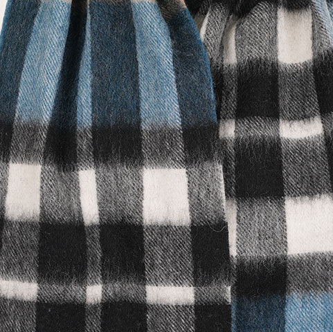 Edinburgh 100% Lambswool Scarf – Premium Soft Wool Wrap - Exploded Scotty Thomson Pacific - Heritage Of Scotland -