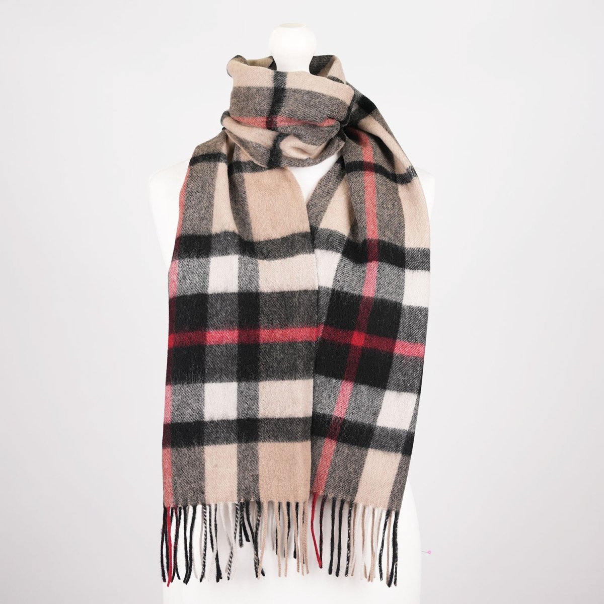 Edinburgh 100% Lambswool Scarf – Premium Soft Wool Wrap - Exploded Thomson Camel - Heritage Of Scotland -