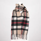 Edinburgh 100% Lambswool Scarf – Premium Soft Wool Wrap - Exploded Thomson Camel - Heritage Of Scotland -