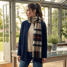 Edinburgh 100% Lambswool Scarf – Premium Soft Wool Wrap - Exploded Thomson Camel - Heritage Of Scotland -