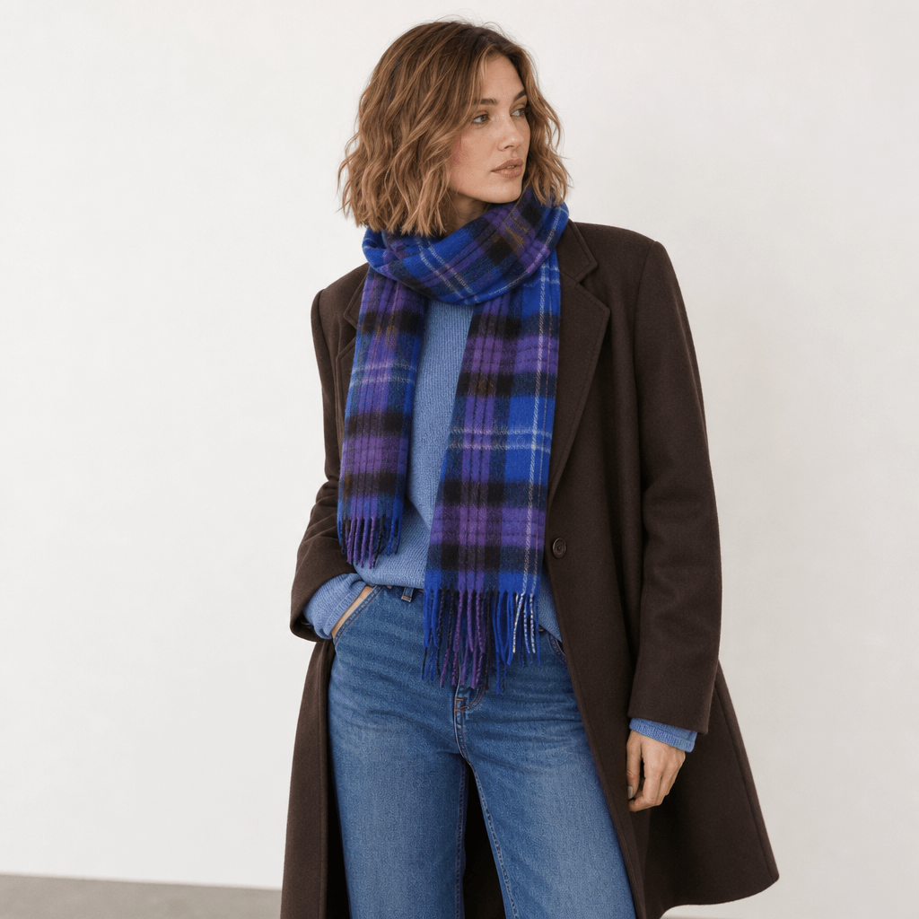 Edinburgh 100% Lambswool Scarf – Premium Soft Wool Wrap - Heritage Of Scotland - Heritage Of Scotland -