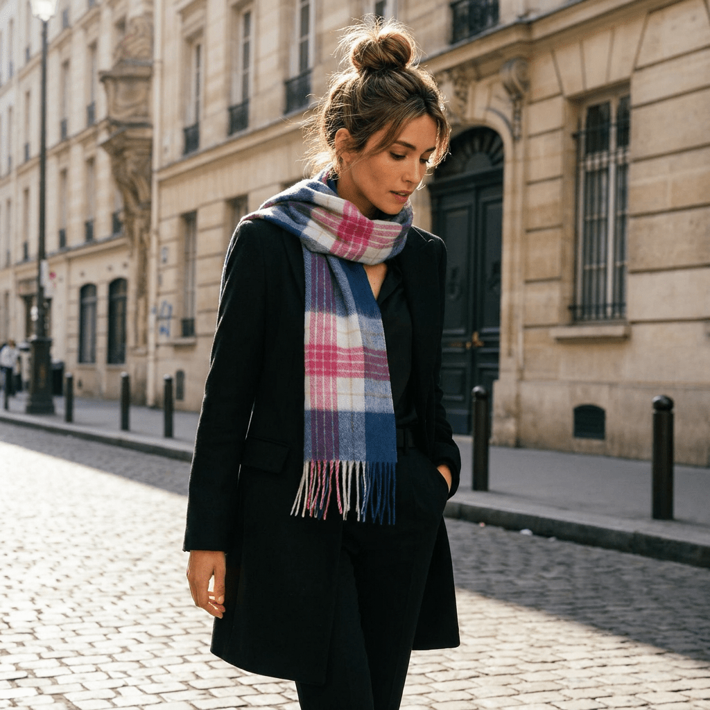 Edinburgh 100% Lambswool Scarf – Premium Soft Wool Wrap - Holyrood - Heritage Of Scotland -