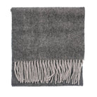Edinburgh 100% Lambswool Scarf – Premium Soft Wool Wrap - Light Grey Charcoal - Heritage Of Scotland -