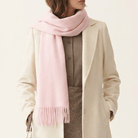 Edinburgh 100% Lambswool Scarf – Premium Soft Wool Wrap - Light Pink - Heritage Of Scotland -