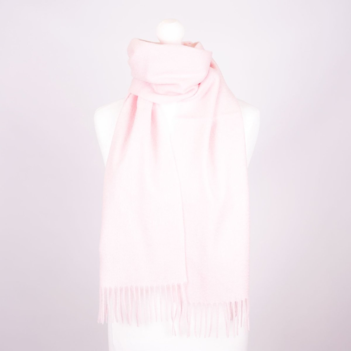 Edinburgh 100% Lambswool Scarf – Premium Soft Wool Wrap - Light Pink - Heritage Of Scotland -