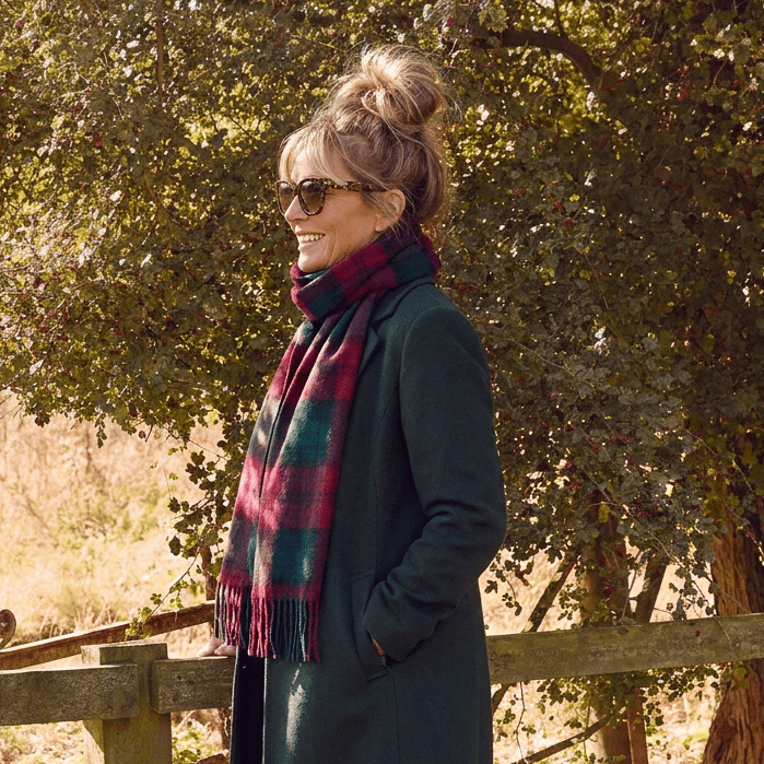 Edinburgh 100% Lambswool Scarf – Premium Soft Wool Wrap - Lindsay - Heritage Of Scotland -