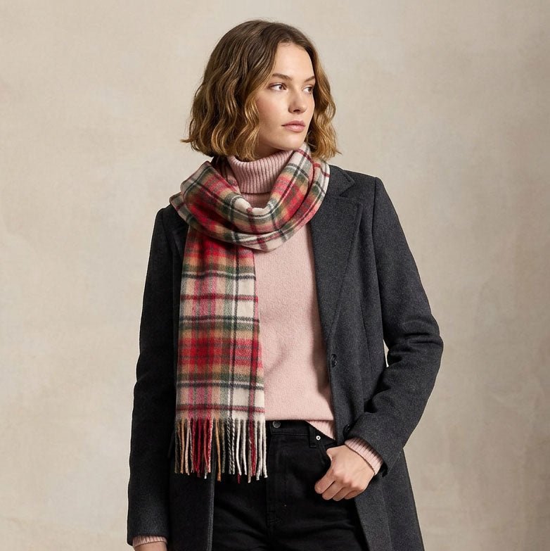 Edinburgh 100% Lambswool Scarf - Premium Soft Wool Wrap - Macduff Dress - Heritage Of Scotland -