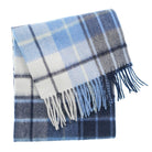 Edinburgh 100% Lambswool Scarf – Premium Soft Wool Wrap - Mill Check Eclipse - Heritage Of Scotland -