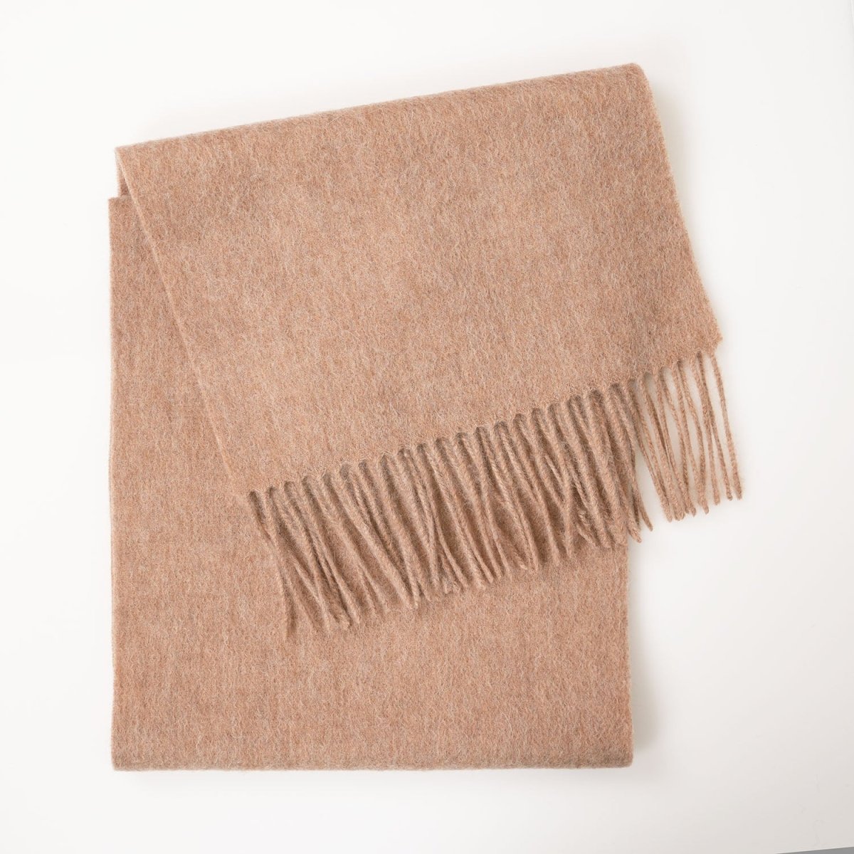 Edinburgh 100% Lambswool Scarf – Premium Soft Wool Wrap - Natural - Heritage Of Scotland -