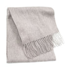 Edinburgh 100% Lambswool Scarf – Premium Soft Wool Wrap - Oyster Grey - Heritage Of Scotland -