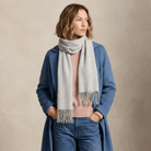 Edinburgh 100% Lambswool Scarf – Premium Soft Wool Wrap - Oyster Grey - Heritage Of Scotland -