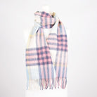Edinburgh 100% Lambswool Scarf - Premium Soft Wool Wrap - Pastel Pink - Heritage Of Scotland -