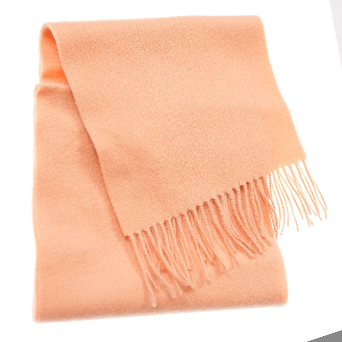 Edinburgh 100% Lambswool Scarf – Premium Soft Wool Wrap - Peach Fuzz - Heritage Of Scotland -