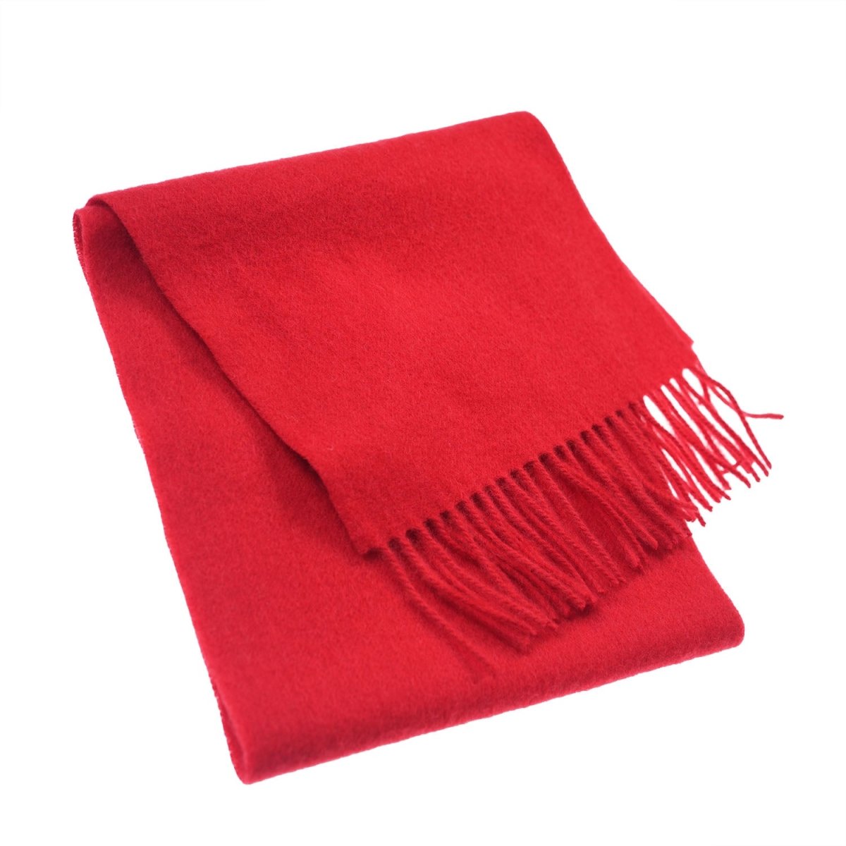 Edinburgh 100% Lambswool Scarf – Premium Soft Wool Wrap - Red Rouge - Heritage Of Scotland -