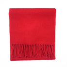 Edinburgh 100% Lambswool Scarf – Premium Soft Wool Wrap - Red Rouge - Heritage Of Scotland -
