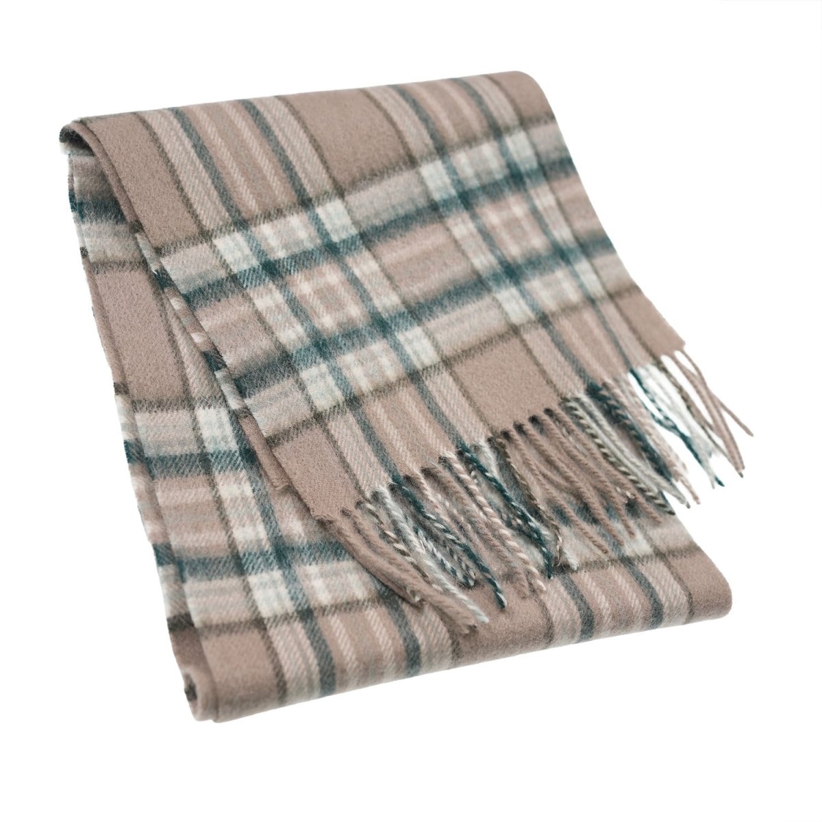 Edinburgh 100% Lambswool Scarf – Premium Soft Wool Wrap - Royal Stewart Vintage Pink - Heritage Of Scotland -