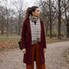 Edinburgh 100% Lambswool Scarf – Premium Soft Wool Wrap - Royal Stewart Vintage Pink - Heritage Of Scotland -