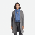 Edinburgh 100% Lambswool Scarf – Premium Soft Wool Wrap - Soft Denim - Heritage Of Scotland -