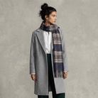Edinburgh 100% Lambswool Scarf – Premium Soft Wool Wrap - Stewart Navy - Heritage Of Scotland -