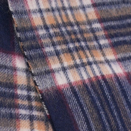 Edinburgh 100% Lambswool Scarf – Premium Soft Wool Wrap - Stewart Navy - Heritage Of Scotland -