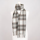 Edinburgh 100% Lambswool Scarf – Premium Soft Wool Wrap - Stewart Vintage Duck Egg - Heritage Of Scotland -