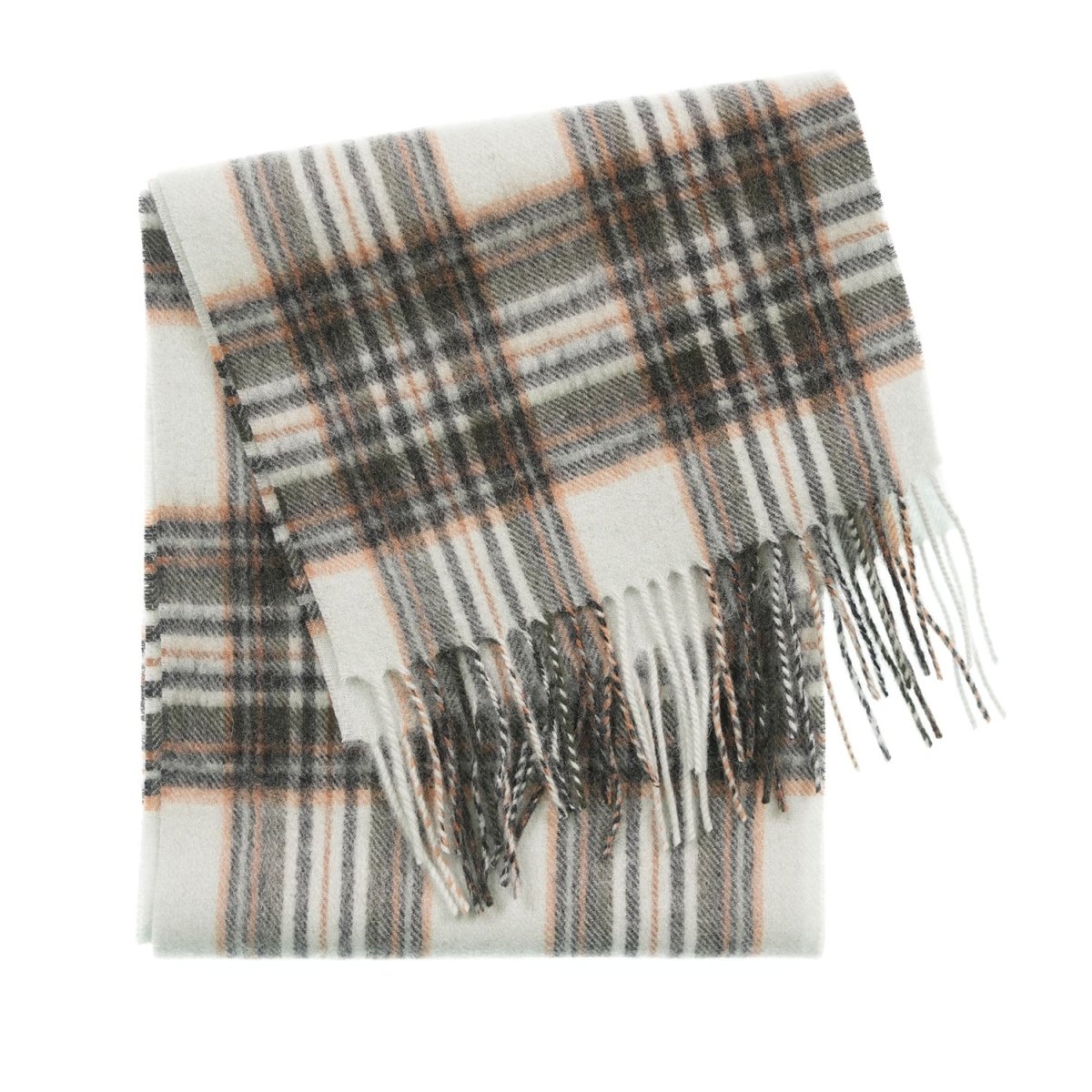 Edinburgh 100% Lambswool Scarf – Premium Soft Wool Wrap - Stewart Vintage Duck Egg - Heritage Of Scotland -