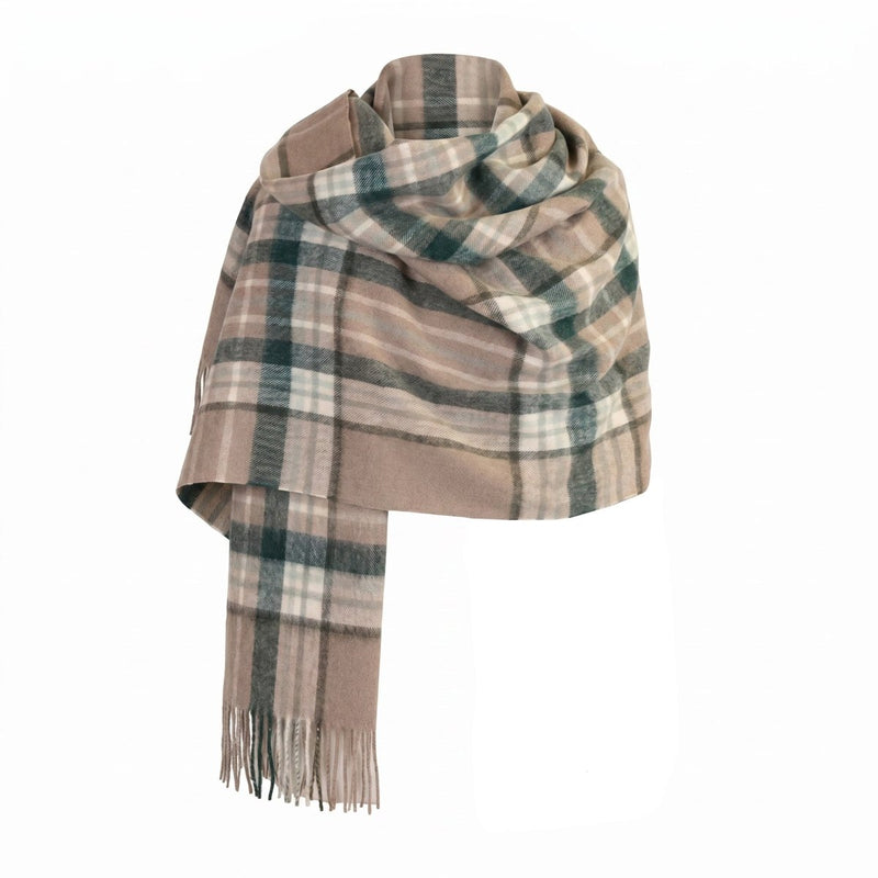 Edinburgh 100% Lambswool Stole Royal Stewart Vintage Pink - Heritage Of Scotland - 