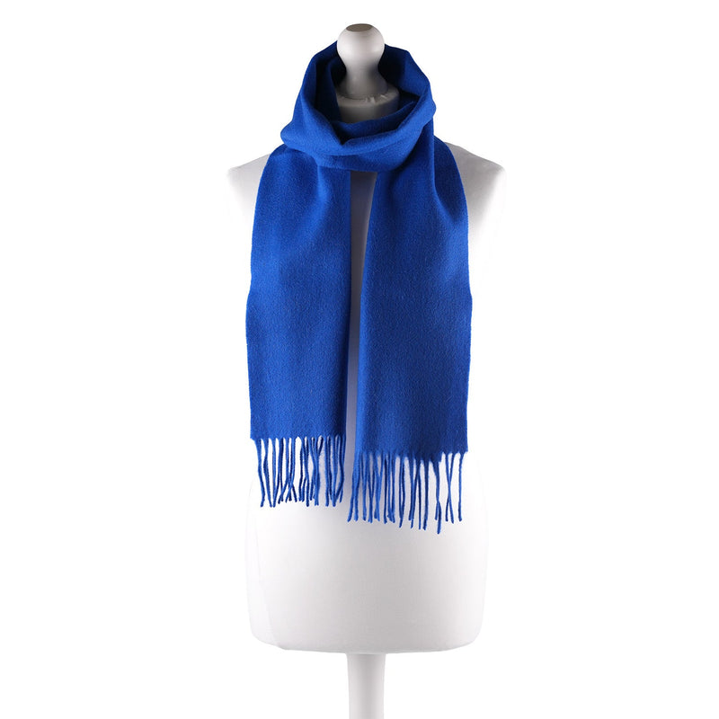 Edinburgh 100% Lambswool Tartan Scarf Dazzling Blue - Heritage Of Scotland - Dazzling Blue