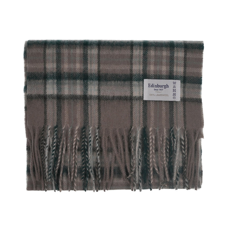 Edinburgh 100% Lambswool Tartan Scarf Royal Stewart Vintage Pink - Heritage Of Scotland - ROYAL STEWART VINTAGE PINK