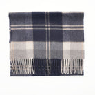 Edinburgh 100% Pure Cashmere Wide Scarf – Luxury Oversized Wrap - Bannockbane Silver - Heritage Of Scotland -