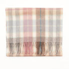 Edinburgh 100% Pure Cashmere Wide Scarf – Luxury Oversized Wrap - Buchanan Mix Grey - Heritage Of Scotland -