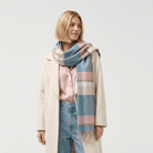 Edinburgh 100% Pure Cashmere Wide Scarf – Luxury Oversized Wrap - Middleton Aqua - Heritage Of Scotland -