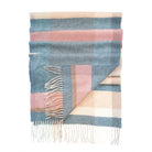 Edinburgh 100% Pure Cashmere Wide Scarf – Luxury Oversized Wrap - Middleton Aqua - Heritage Of Scotland -