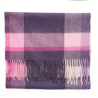 Edinburgh 100% Pure Cashmere Wide Scarf – Luxury Oversized Wrap - Middleton Heather - Heritage Of Scotland -