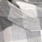 Edinburgh 100% Pure Cashmere Wide Scarf – Luxury Oversized Wrap - Scots Check - 5 SQUARE CHECK GREY / One Size - Heritage Of Scotland -
