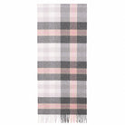 Edinburgh 100% Pure Cashmere Wide Scarf – Luxury Oversized Wrap - Scots Check - Light Blue and Orient Grey - Heritage Of Scotland -