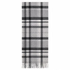Edinburgh 100% Pure Cashmere Wide Scarf – Luxury Oversized Wrap - Scots Check - Molton Check Black - Heritage Of Scotland -