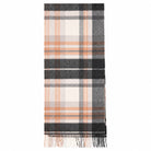 Edinburgh 100% Pure Cashmere Wide Scarf – Luxury Oversized Wrap - Scots Check - Molton Check Natural - Heritage Of Scotland -