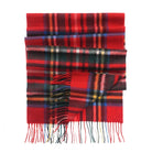 Edinburgh 100% Pure Cashmere Wide Scarf – Luxury Oversized Wrap - Scots Check - Stewart Royal - Heritage Of Scotland -